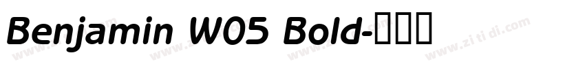Benjamin W05 Bold字体转换